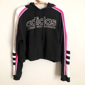 brand with three stripes hoodie